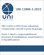 Norma UNI 11894 Norma UNI 11894