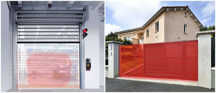 Nologo, EN 12978 safety barriers for gates and doors