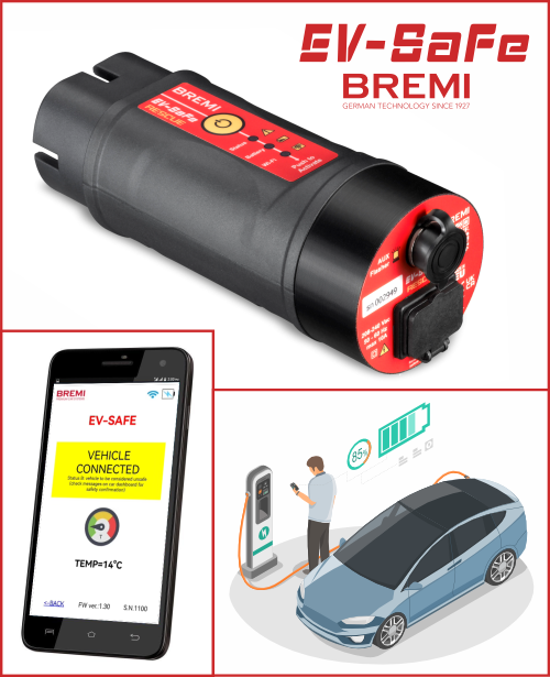 Ev-Safe, tragbares Gerät zur Sicherung von Elektro- und Hybridautos